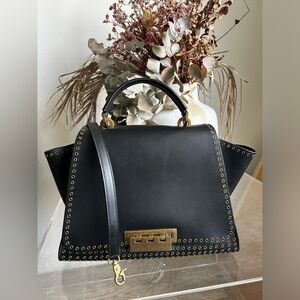 Zac Posen Leather Soft Top Handbag
